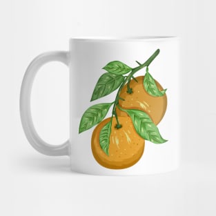 Grapefruit Plant Botanical Mug